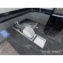Ver imagem 5 de Lixeira Inox Embutir Quadratta Kitchen 3,9L Calha Umida com Tampa Articulada