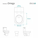 Ver imagem 3 de Assento Sanitario Almofadado Omega Creme para Vaso Deca