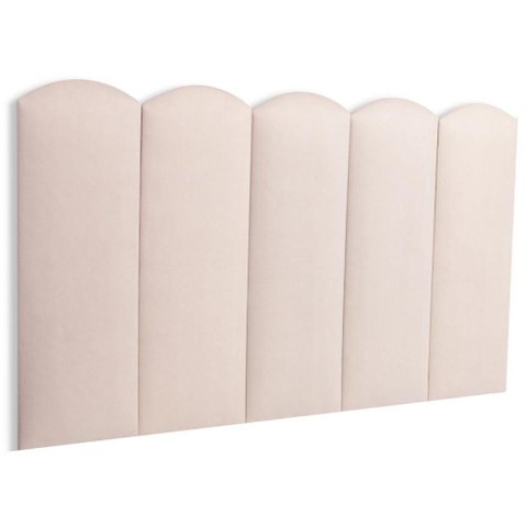 Cabeceira Estofada Infantil Modelo Nuvem Solteiro Suede Creme Off White Flamingo Design