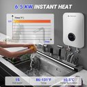 Ver imagem 3 de Amzchef Aquecedor de Água Elétrico Instantâneo sem Tanque com Display Led (branco)