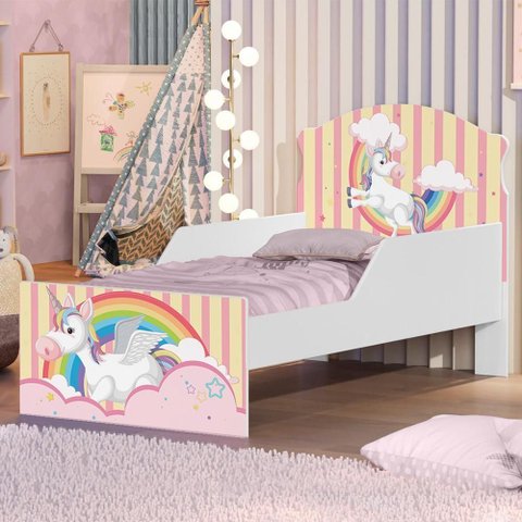 Mini Cama Unicórnio Meigo com Colchão
