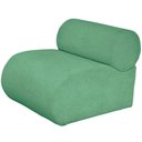 Ver imagem 5 de Poltrona Virginia Orgânica Luxo Sala Recepção Tecido Boucle Cor Verde Esmeralda