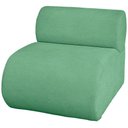 Ver imagem 7 de Poltrona Virginia Orgânica Luxo Sala Recepção Tecido Boucle Cor Verde Esmeralda