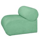 Ver imagem 6 de Poltrona Virginia Orgânica Luxo Sala Recepção Tecido Boucle Cor Verde Esmeralda