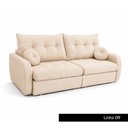 Ver imagem 5 de Sofá Cama Napoli 3 Lugares Retrátil 215cm Off White Linho