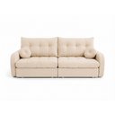 Ver imagem 7 de Sofá Cama Napoli 3 Lugares Retrátil 215cm Off White Linho