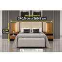 Ver imagem 3 de Cabeceira Box Casal e Queen Bellagio com 2 Criados e Led Una Mobília