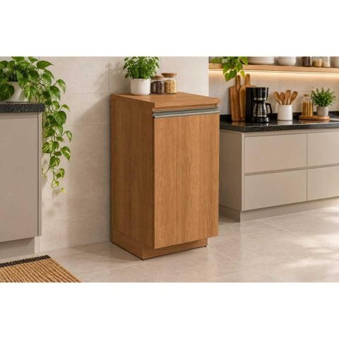 Gabinete Cozinha Modulado Liga 1 Porta 45cm Canela Kappesberg