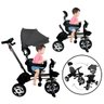 Triciclo Motoca Bicicleta 3 Rodas Infantil Passeio com Empurrador Pedal Capota Brinqway Bw302 - 4