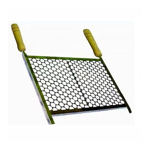 Grelha Retangular para Churrasqueira em Aço Inox 60x50cm