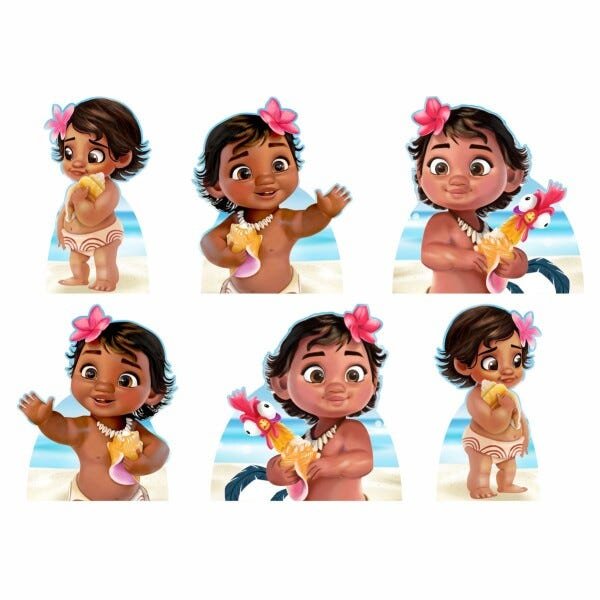 Moana Baby Kit 10 Display Em Mdf 30 Cm