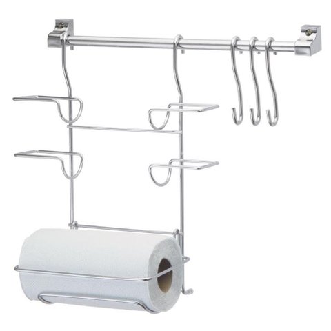 Kitchen Set Pratico 4 Suporte para Rolos e 3 Ganchos - Passerini