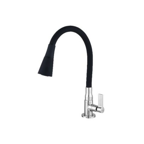 Torneira bica flexível 1/4 volta black dupla função bancada