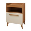 Ver imagem 1 de Aparador Buffet Gramado 1 Porta sem Gavetas 55.5cm Off White Kaiki Móveis