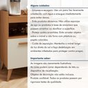Ver imagem 5 de Aparador Buffet Gramado 1 Porta sem Gavetas 55.5cm Off White Kaiki Móveis