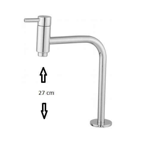 Torneira Lavatório ou Cozinha Bancada com Arejador Fixo com Ângulo de 90º