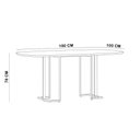 Ver imagem 5 de Mesa Retangular Alina 180cm Cinamomo Champanhe com 6 Cadeiras Barcelona N01 Couríssimo Preto Linho C