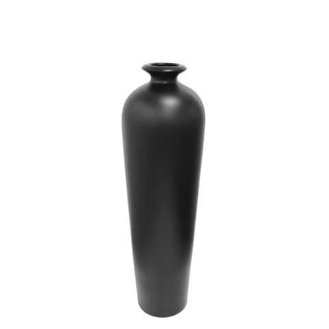 Vaso de Chão Garrafa Shades em Cerâmica Fosco Decorativo 63x18cm