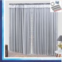 Ver imagem 1 de Cortina Romantic Semiblackout e Voal 2,00 X 1,70 para Trilho Comum - Cinza