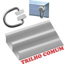 Ver imagem 2 de Cortina Romantic Semiblackout e Voal 2,00 X 1,70 para Trilho Comum - Cinza