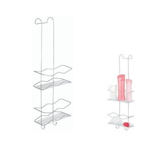 Suporte Porta Shampoo Duplo Cromado para Box