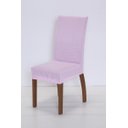 Ver imagem 2 de Kit de Capas de Cadeira Estofada 4 Lugares Mesa de Jantar Protege Muda a Decoração Malha Helanca Lis