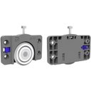 Ver imagem 4 de Kit 2 Roldanas Rodinha Porta de Correr 60kg Guia 26mm DT77 D