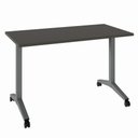 Ver imagem 2 de Escrivaninha Rebatível Escritório e Home Office 120 cm X 60 cm Design Moderno Base Móvel