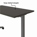 Ver imagem 5 de Escrivaninha Rebatível Escritório e Home Office 120 cm X 60 cm Design Moderno Base Móvel