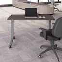 Ver imagem 6 de Escrivaninha Rebatível Escritório e Home Office 120 cm X 60 cm Design Moderno Base Móvel