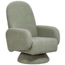 Ver imagem 1 de Poltrona de Amamentação com Balanço Giratória Cone Dolce D02 Bouclê Verde Oliva C-199 - Lyam Decor