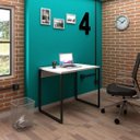 Ver imagem 2 de Mesa de Escritório Office Industrial 90 Branco - Pr Móveis