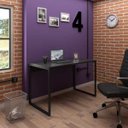 Ver imagem 2 de Mesa de Escritório Office Industrial 120 Preto - Pr Móveis