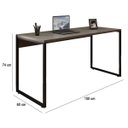 Ver imagem 3 de Mesa de Escritório Office Industrial 150 Carvalho Bruma - Pr Móveis