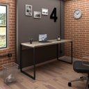 Ver imagem 2 de Mesa de Escritório Office Industrial 150 Carvalho Bruma - Pr Móveis