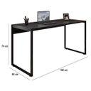Ver imagem 3 de Mesa de Escritório Office Industrial 150 Preto - Pr Móveis