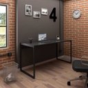 Ver imagem 2 de Mesa de Escritório Office Industrial 150 Preto - Pr Móveis