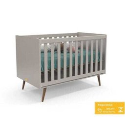 Berço Retro - Cinza/eco Wood - 3