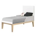 Ver imagem 2 de Berço Mini Cama Classic Branco Fosco com Pés Madeira Natural - Reller Móveis