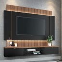 Ver imagem 1 de Painel para TV até 55 Polegadas Illusion Hb Móveis Preto/Nature