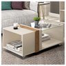 Mesa De Centro Para Sala De Estar Nubia Off White/Buriti - Caemmun - 2