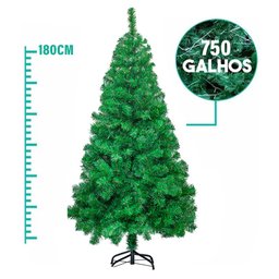 Arvore Natal Real 180cm com 750 Galhos Pé de Ferro Sodalita - 2