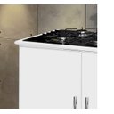 Ver imagem 3 de Balcao Luanda p/ cooktop 04 bocas cor branca 02 portas PASSE BEM