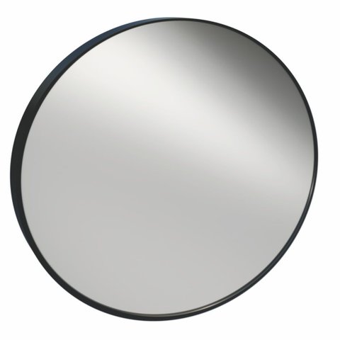 Espelho Redondo 48cm Perfil Black - 15105 - Cris-metal Espelho Redondo 48cm Perfil Black 15105 Cris-