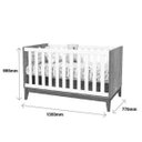 Ver imagem 2 de Berço Mini Cama Regulável Nature Matic Cinza/Eco Wood