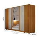 Ver imagem 2 de Guarda Roupa Casal c/Espelho 6 Portas Firenze - Arbo Design