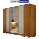 Ver imagem 3 de Guarda Roupa Casal c/Espelho 6 Portas Firenze - Arbo Design