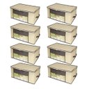 Ver imagem 1 de Kit 08 Caixa Organizadora em TNT com Visor 45 x 45 x 20cm