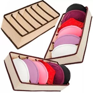 03 Organizador de Sutia Lingerie TNT Reforçado 06 Nichos