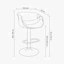 Ver imagem 2 de Kit 2 Banquetas Cozinha Gourmet Salão Disco Nicole Rivatti